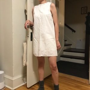 Structured white romper